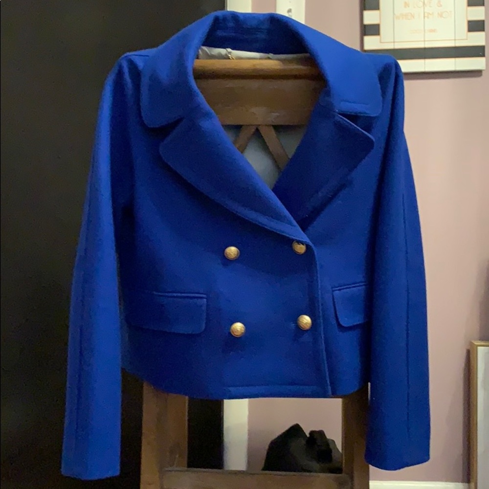 J Crew Melton Wool pea coat
